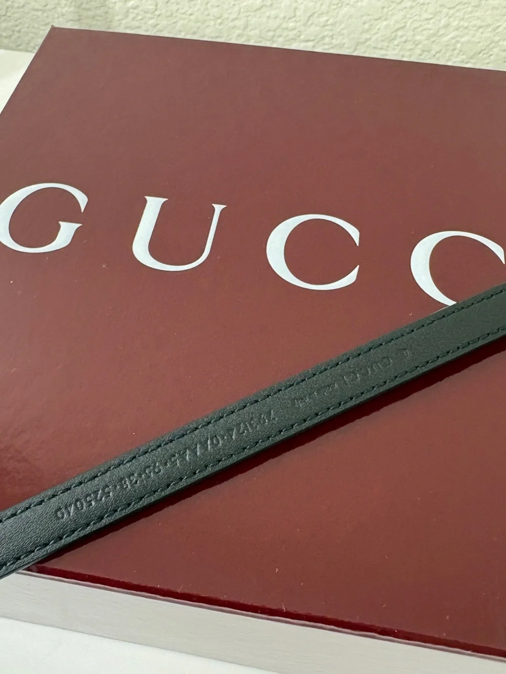 Gucci Leather GG Belt 95cm